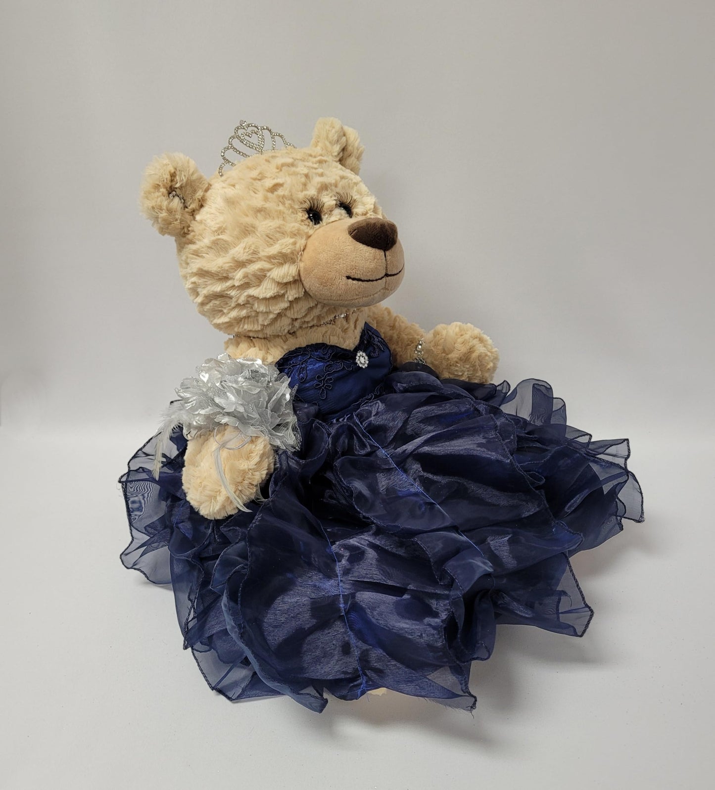 Kinnex Collections Since 1997 20'' Quince Anos Quinceanera Last Doll Teddy Bear With Dress (Centerpiece) ~ Arc16832-16R (Navy Bl