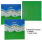 Island Building Block Base Plates Compatible With All Major Brands - 3 Pack Of Island Plates - 2 Straight & 1 Center Grass Addon To Expand You Island - 10 X 10 Inches Baseplate For Building Bricks