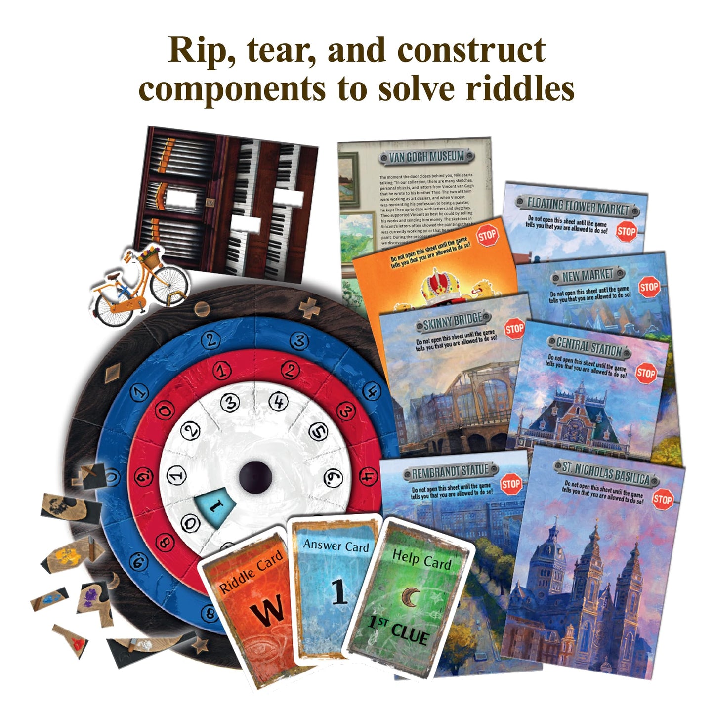Thames & Kosmos EXIT: The Game - The Hunt Through Amsterdam, Cardboard, Multicolor, Model 692882