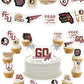 Florida State Party Supplies (42 Pieces) Fsu Decorations For Graduation, Tailgating And Birthday Party With Fsu Banner And Cake