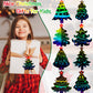 JULMELON 36 PCS Christmas Scratch Art, Christmas Crafts for Kids Magic Rainbow Scratch Paper Cards Christmas Tree Hanging Orname