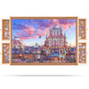 Qiqidog 1000 Pieces Puzzle Board With 4 Drawers And Cover, 22''X30'' Wooden Jigsaw Puzzle Table For Adults, Portable Puzzle Orga