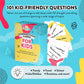 Createfun Connection Cards For Kids - 101 Family Conversation Starters For A Deeper Connection - Engaging And Fun Conversation Cards For Ages 3 And Up To Help Improve Self-Confidence And Family Bond