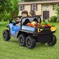 Ride On Dump Truck, 24V Ride On Car with Remote Control, Electric Dump Bed and Extra Shovel, Ride On Tractors Car with Music Pla