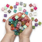 Wiz Dice Bulk Random Polyhedral Dice (D6-25 Pack) - Polyhedral Role Playing Dice in Unique Colors - DND Accessories for TTRPG Di