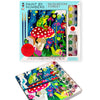 Bright Stripes Paint by Numbers Kit for Kids: Easy to Follow Paint by Numbers Canvas with Frame Kids Paint Kit (Frog & Mushroom)