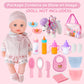 Deao Baby Doll Accessories Bag,20Pcs Baby Feeding Accessories,Clothes,Doll Dog,Soother Dummy - Pretend Play Set For Birthday Gift Christmas(Doll Not Included)