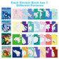4 Pack Sticker Book Crafts For Kids Ages 4-8 Sticker Paint Books Boys And Girls Birthday Gifts Party Favor, Travel Toys For Toddlers Learning (Animal+Ocean+Insect+Horse)