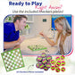 Project Genius: Sushi Checkers - Game & Sushi Making Set, Folding Bamboo Game Board, 24 Checkers & Chopsticks Set, Adults & Kids