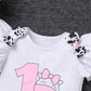 Farm Animals 1St Birthday Outfit Girls Baby Cake Smash Romper Tutu Skirt Headband First Cow Theme Farm Birthday Party Supplies Decorations Photo Shoot My 1St Rodeo Birthday Western Cowgirl White 1T