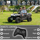 Sopbost 24V 10Ah 2 Seater Ride On Car With Remote Control Battery Powered Ride On Toy Electric Kids Utv With Large Dump Bed, 4X7