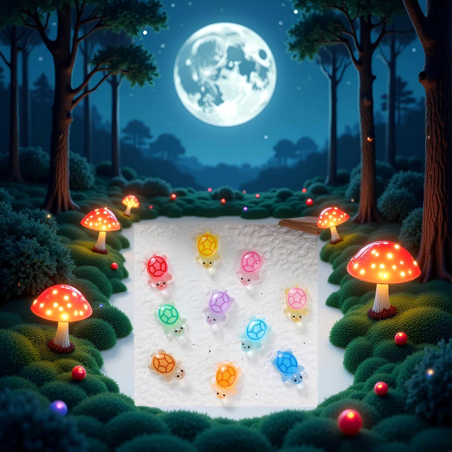100 Pcs Mini Resin Glow In The Dark Turtles, Mini Resin Animals Night Glow, Miniature Things Figurines To Hide, Tiny Turtles For