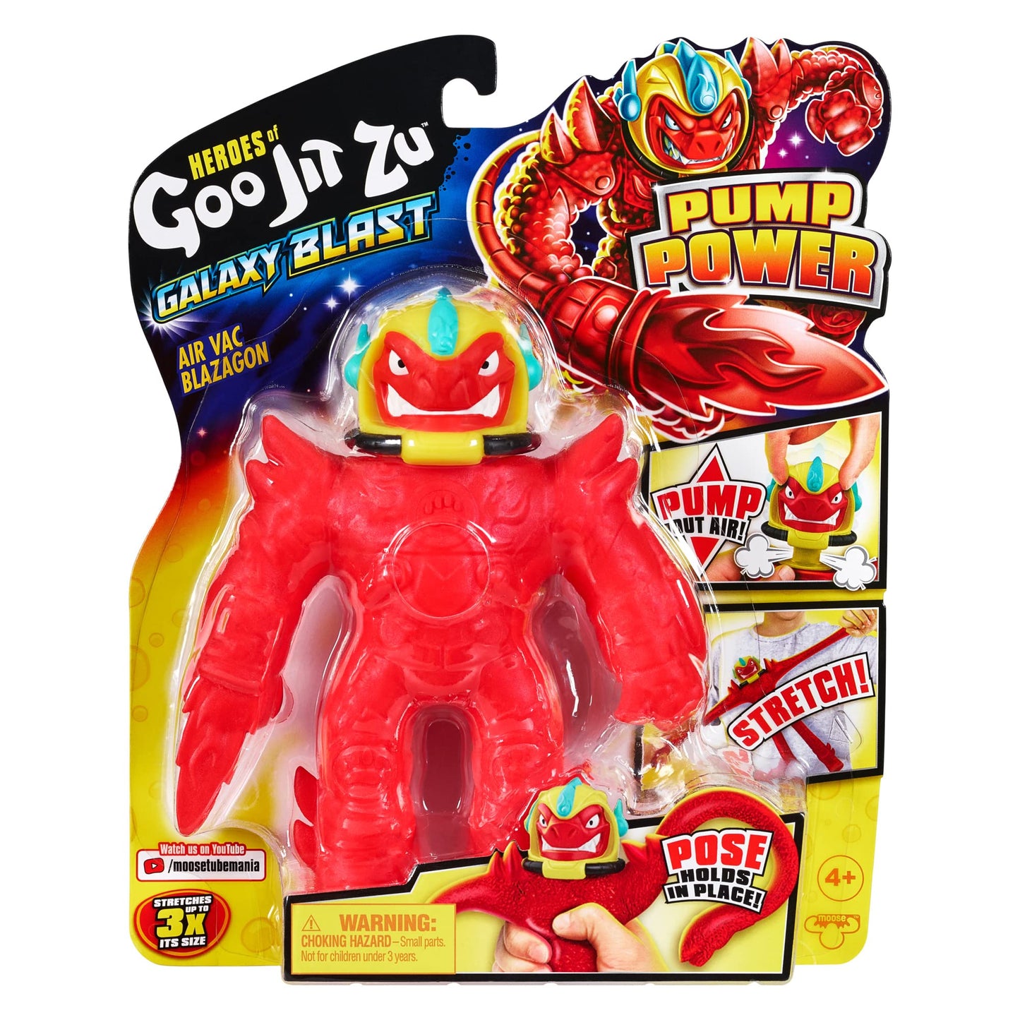 Heroes Of Goo Jit Zu Galaxy Blast S6 Vac Attack Pk Air Vac Blazagon, Multicolor (41293)