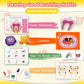 Preschool Montessori Toys For Kids, Human Body Busy Book For Kids Toys Ages 4-8 Birthday Gifts For 4-8 Year Olds Boys Girls Kindergarten Learning Activities Educational Toys For Kids 5-7 Travel Toys