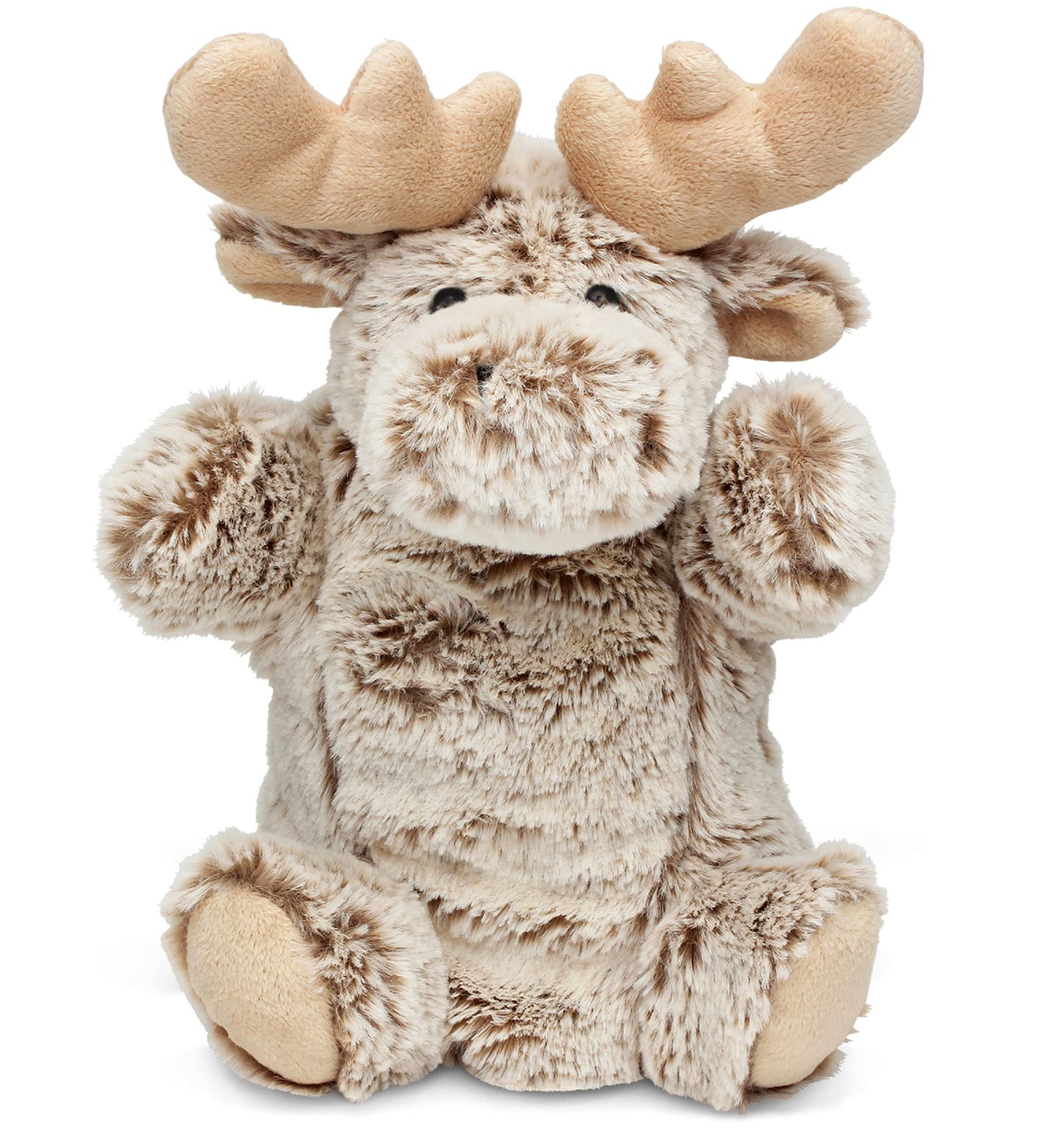 DolliBu Moose Plush Hand Puppet For Kids - Soft Plush Stuffed Animal Hand Puppet Toy for Puppet Show Games & Puppet Theaters for Kids  mature-themed's Cute Puppets Educational Toy to Teach Children & Toddlers