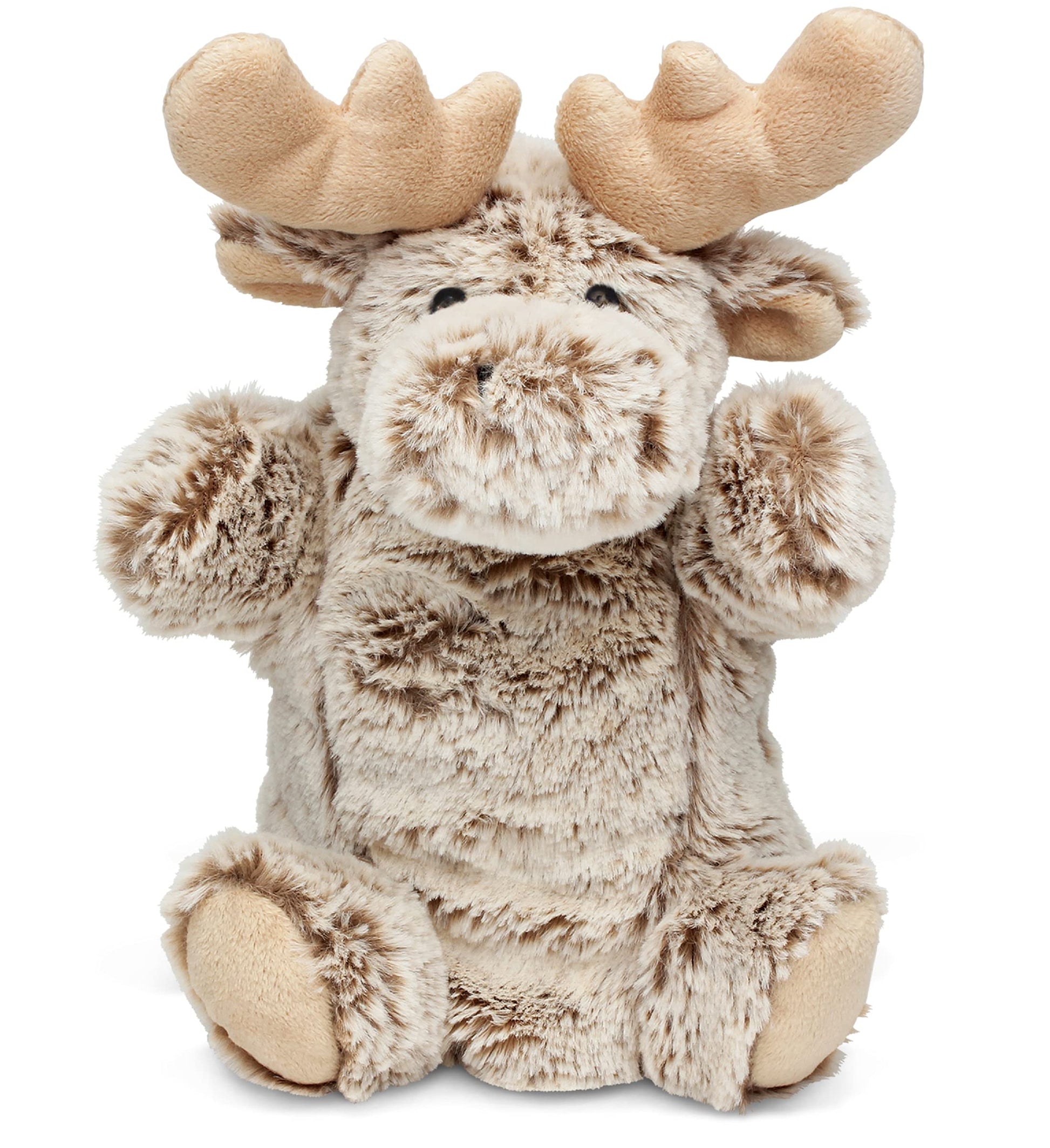 DolliBu Moose Plush Hand Puppet For Kids - Soft Plush Stuffed Animal Hand Puppet Toy for Puppet Show Games & Puppet Theaters for Kids  mature-themed's Cute Puppets Educational Toy to Teach Children & Toddlers