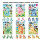 24 Sheets Cute Dinosaur Stickers For Kids Toddler Make-A-Face Stickers Make Your Own Dinosaur Stickers Dinosaur Birthday Party F
