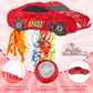 4 Pcs 15.7 Inch Race Car Piñata With Pull Strings, 3D Car Piñata With Blindfold Bat Confetti Double Sided, Race Cars Photo Booth Props For Boy Race Car Theme Birthday Baby Shower Party Supplies