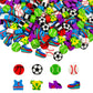 150 Pieces Mini Erasers Assortment Novelty Pencil Erasers Bulk for Rewards Prizes Gift (Sport Ball)