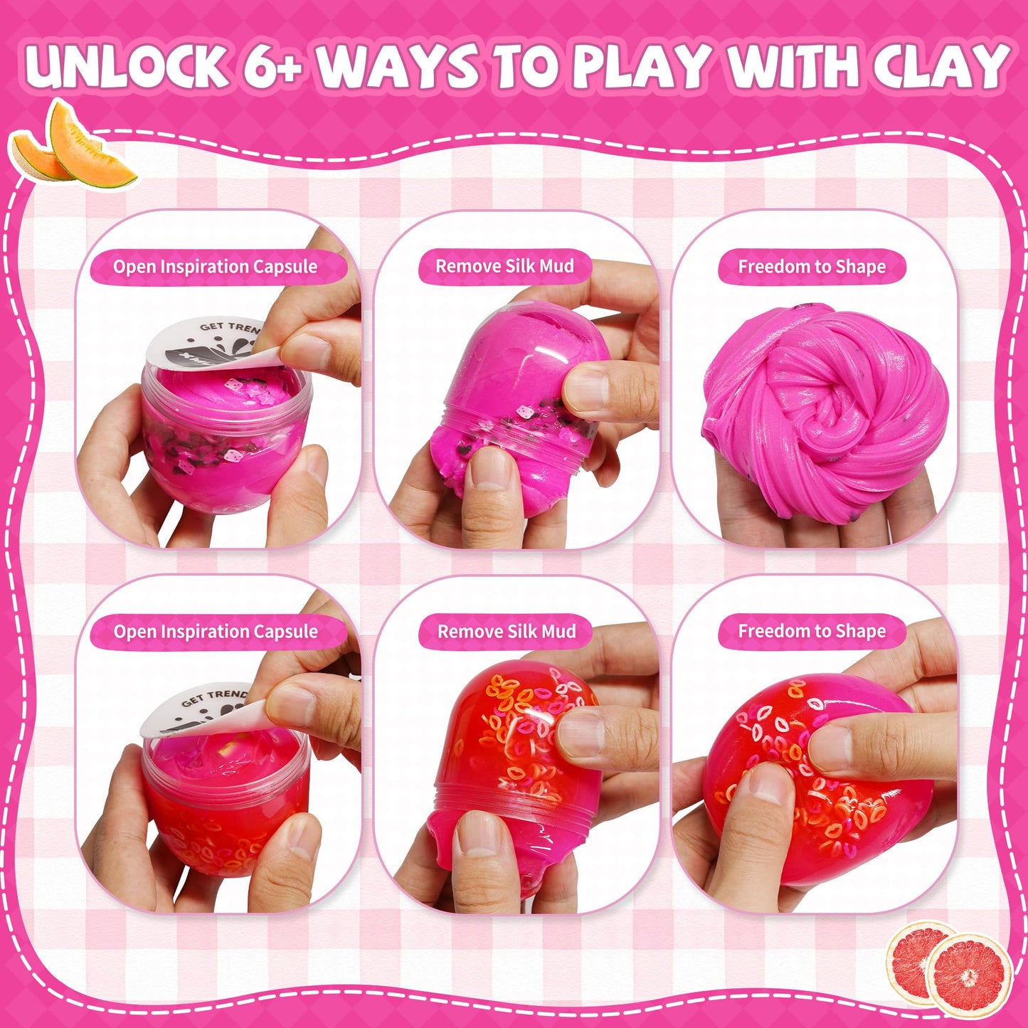 X MUD Butter Slime  Ice Cream enhanced Cloud Slime  DIY Slime for Kids  Party Favors for Kids 6-12  Girl Toys 6-10 Years Old  Slime Kit for Girls Ages 7-12