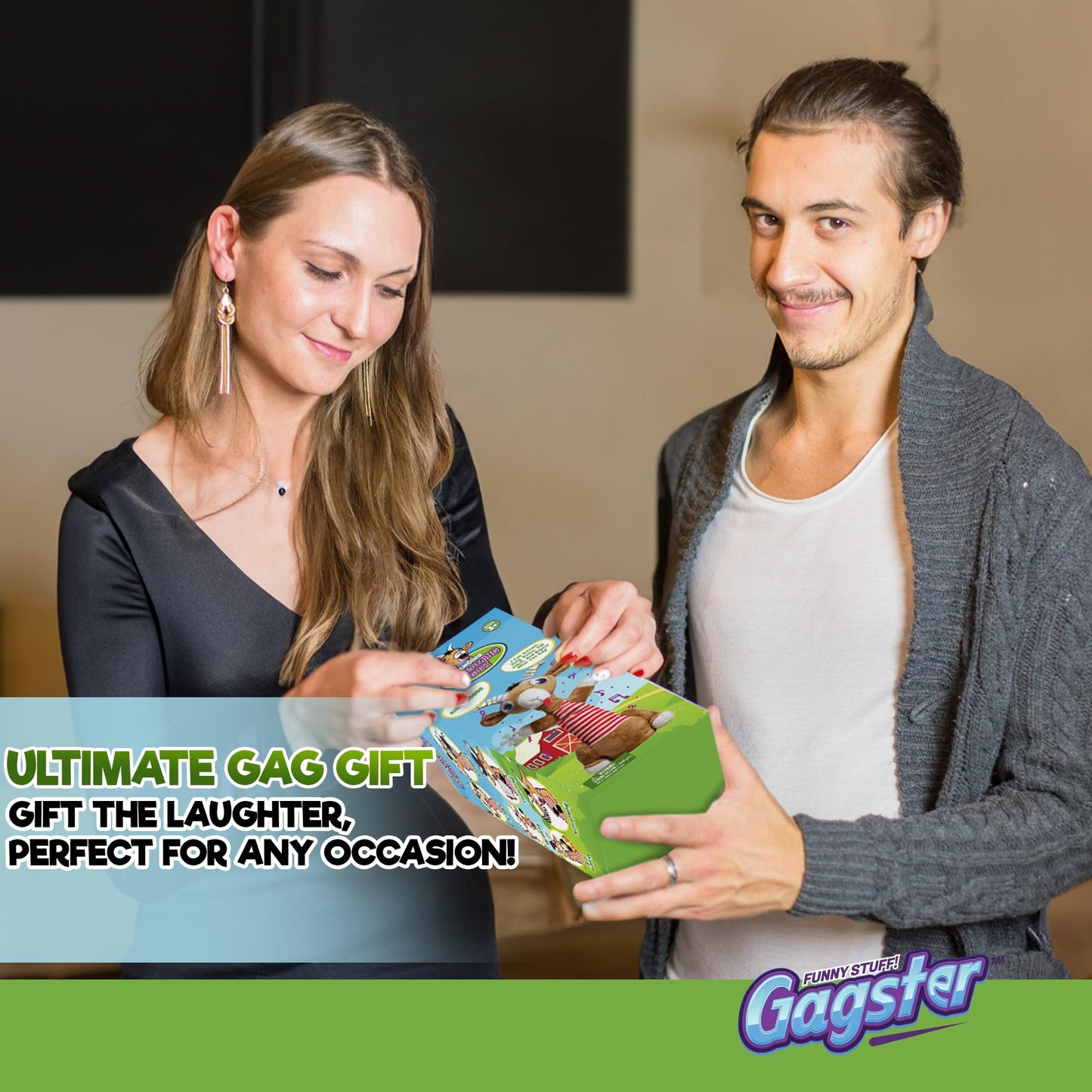 Gagster Screaming Goat Dancing Toy - Mimicking Toy For Kids - Toy That Repeats What You Say, Singing & Talking, Electronic Yodeling For Anyone Who Loves Talking Toy & Funny Gag Gifts