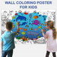 Underwater Giant Coloring Poster for Kids - Ocean Animals Large Sheets - Jumbo Coloring Posters for Wall - Children Huge Page to