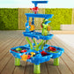4 -Tier Kids Water Play Table For Kids Toddlers 3-5 4-8, Sand And Water Table With Rich Activity Set, Water And Sand Sensory Act