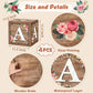 Floral Baby Shower Box Birthday Party Decoration Balloon Blocks First Birthday Centerpiece Decor For Girls Wood Grain Base Gende