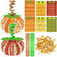 Mooliwe 30 Set Fall Pumpkin Crafts Bulk Religious Christian Craft Kit DIY Autumn Paper Fall Tree Ornaments for Thanksgiving Hall
