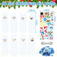 Frienda 48 Set Christmas Snowman Craft Kit DIY Christmas Snowman Bookmarks Ornaments Art Sets Winter Xmas Foam Stickers and Craf