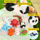 Shuwnd Mini Animals Figures Set,3D Printed Little Animals Articulated Flexible Fidget Toy,Tiny Animals Figurines Exquisite Cute Pet Toy,Miniature Figurines Articulated Flexible Fidget Toy (8Pc)