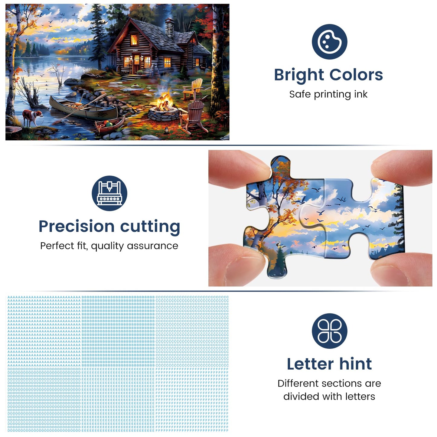 Puzzles For Adults 500 Pieces Puzzle Coutryside Jigsaw Puzzles For Adults Kids Autumn Puzzle Family Challenging Puzzle Games Great Gift Unique Brain Teaser For Puzzle Enthusiasts, 20.5 X 15