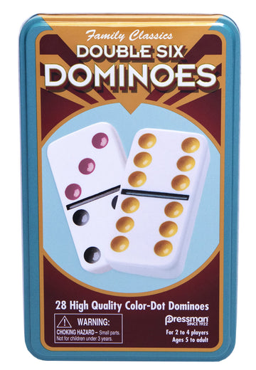 Pressman Double 6 Colored Dominoes, 5'