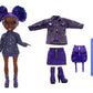 Rainbow High Jr High Series 2 Krystal Bailey- 9' Purple Posable Fashion Doll With Designer Accessories And Open/Close Backpack. Great Toy Gift For Kids Ages 6-12 Years Old & Collectors