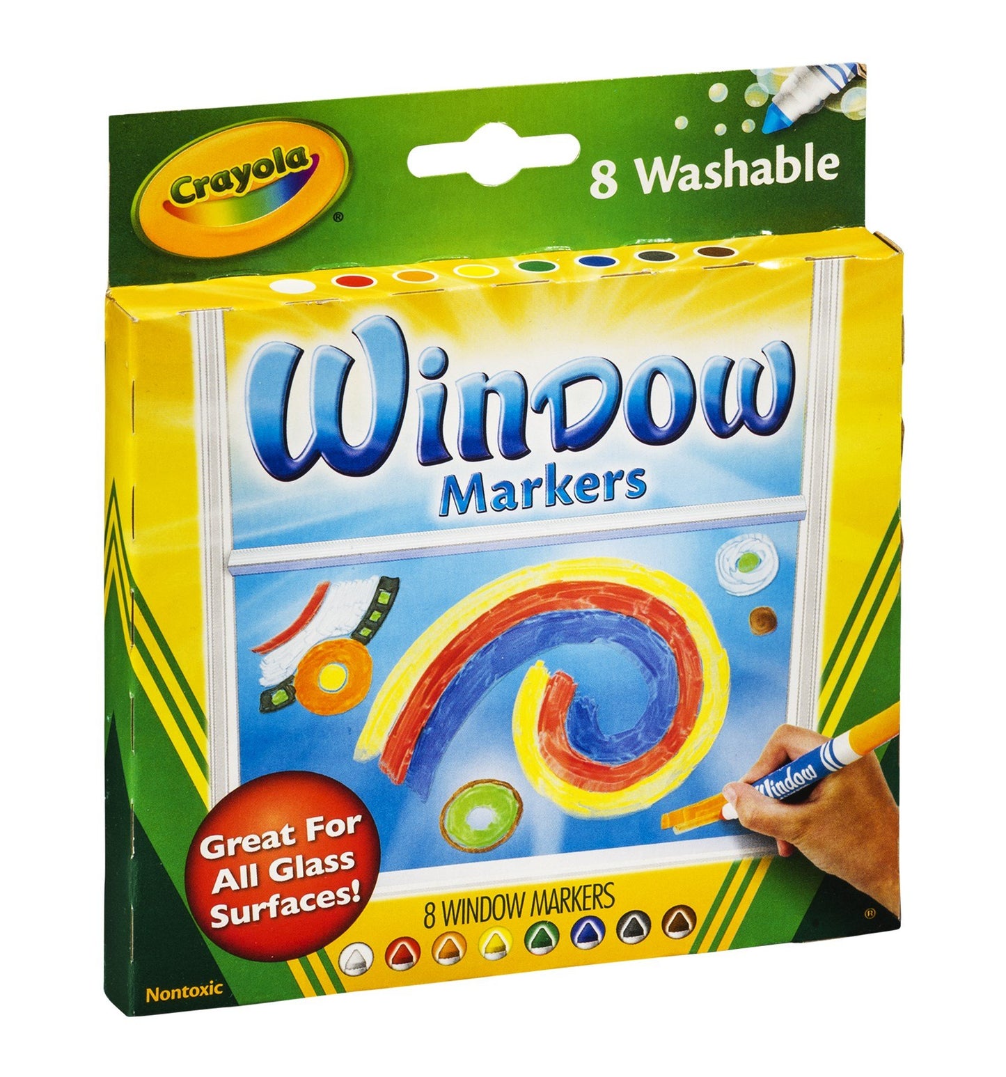 Crayola 58-8165 Washable Window Markers 8 Count