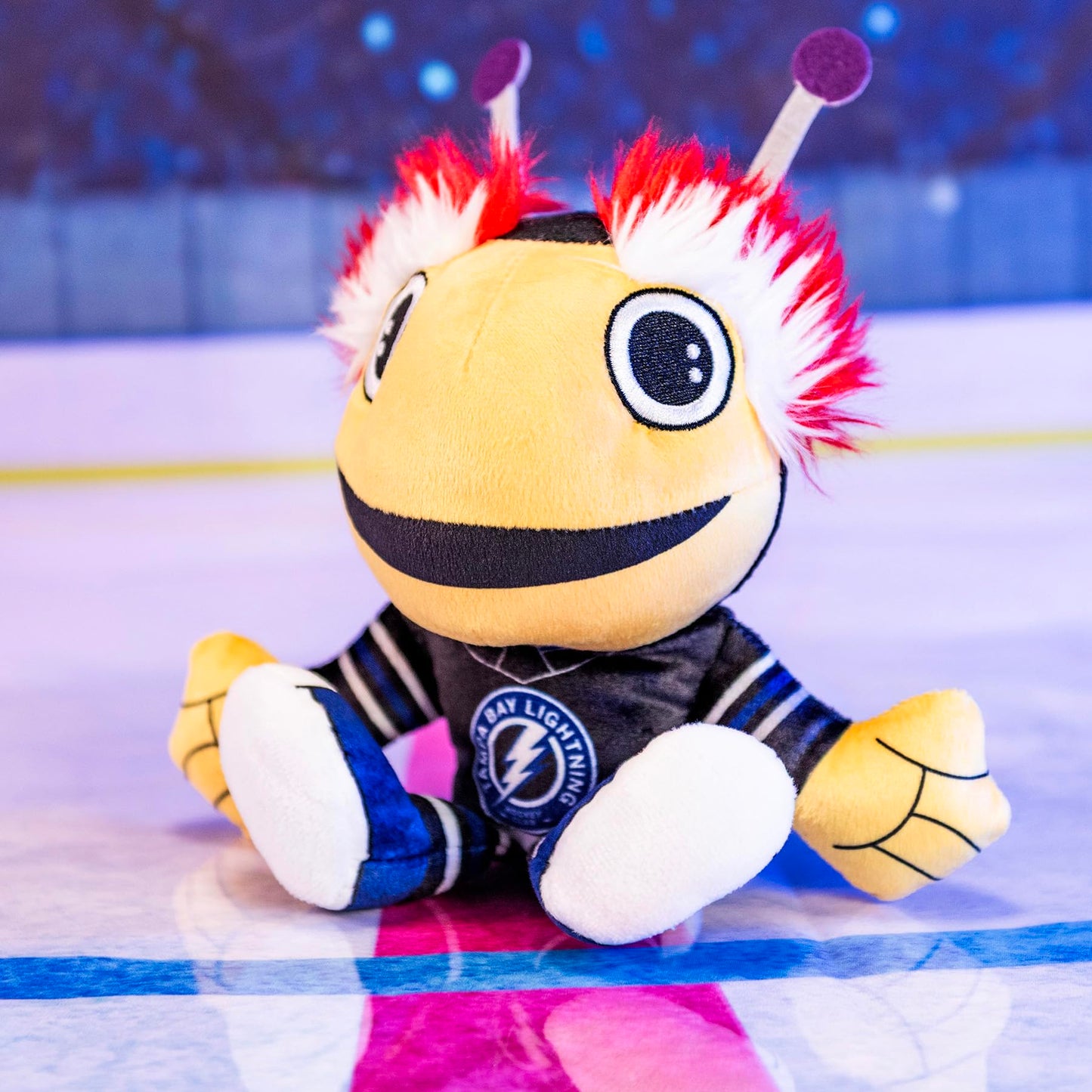 Bleacher Creatures 8" Thunderbug Plush Mascot - Soft Crystal Velboa Polyester - Tampa Bay Lightning V2, Model K8-NHL-TBL-MA2