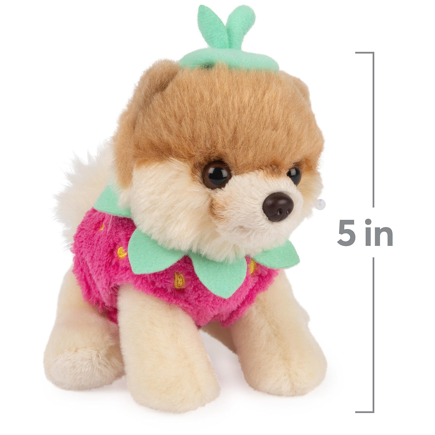 Gund Boo, The Worlds Cutest Dog Strawberry Plush Toy, Pomeranian Stuffed Animal For Ages 1 And Up, Spring Decor, 5