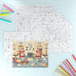 Cupkin Hello Cats Sticker Book Activity For Kids, Toddler Airplane Travel Essentials, 500+ Stickers For Kids 12 Scenes + Colorin