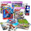 Marvel Heroes Premier Puzzles Set - Bundle with 4 Assorted 48 Piece Avengers and Spiderman Puzzles Plus Stickers and More | Marv