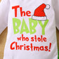 Visgogo Infant Baby Christmas Jumpsuit Set Letter Print Long Sleeve Romper Green Suspender Costume Pants (Green, 6-12 Months)