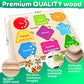 Quokka Toddler Puzzles Ages 2-4 – Wooden Puzzles For Kids 1-3-5 Year Old – Learning Travel Game With Numbers Animals Shapes – Wood Educational Gift For Boys And Girls