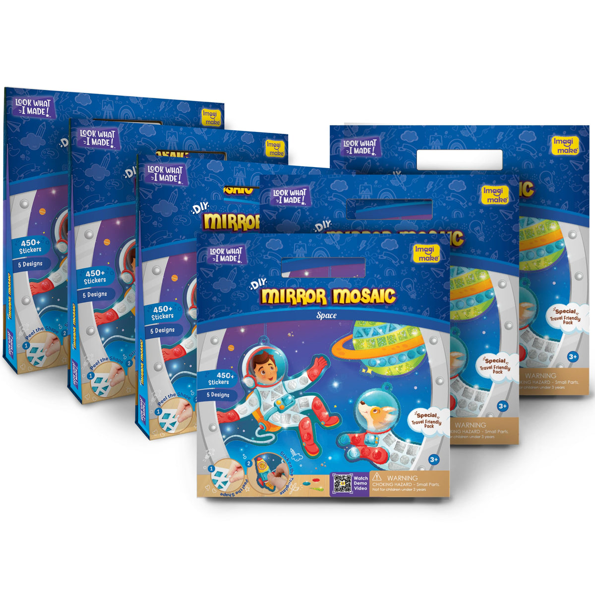 Imagimake Mirror Mosaic Space | DIY Return Gift  Pack of 6 | Age 3+