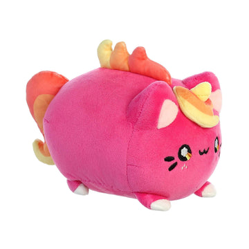 Aurora® Enchanting Tasty Peach® Berry Sunset Meowchi Stuffed Animal - Bright & Colorful Design - Showpiece Plush - Pink 7 Inches