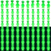 Croblissful 25 Pcs Mini Alien Figures Glow In The Dark Small Aliens Figurine For Halloween Party Favors Prank Alien Figure Rubbe