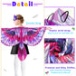 Irolewin Bird-Wings-Costume For Kids And Headband, Eagle-Parrot Dress-Up-Wings For Girls Boys Halloween-Party Favors (Purple)