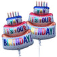 Happy Birthday Balloon Big 39'' Foil Inflated Mylar Balloons Large Self-Inflating Happy Bday Delivery Ballon Party Decoration In