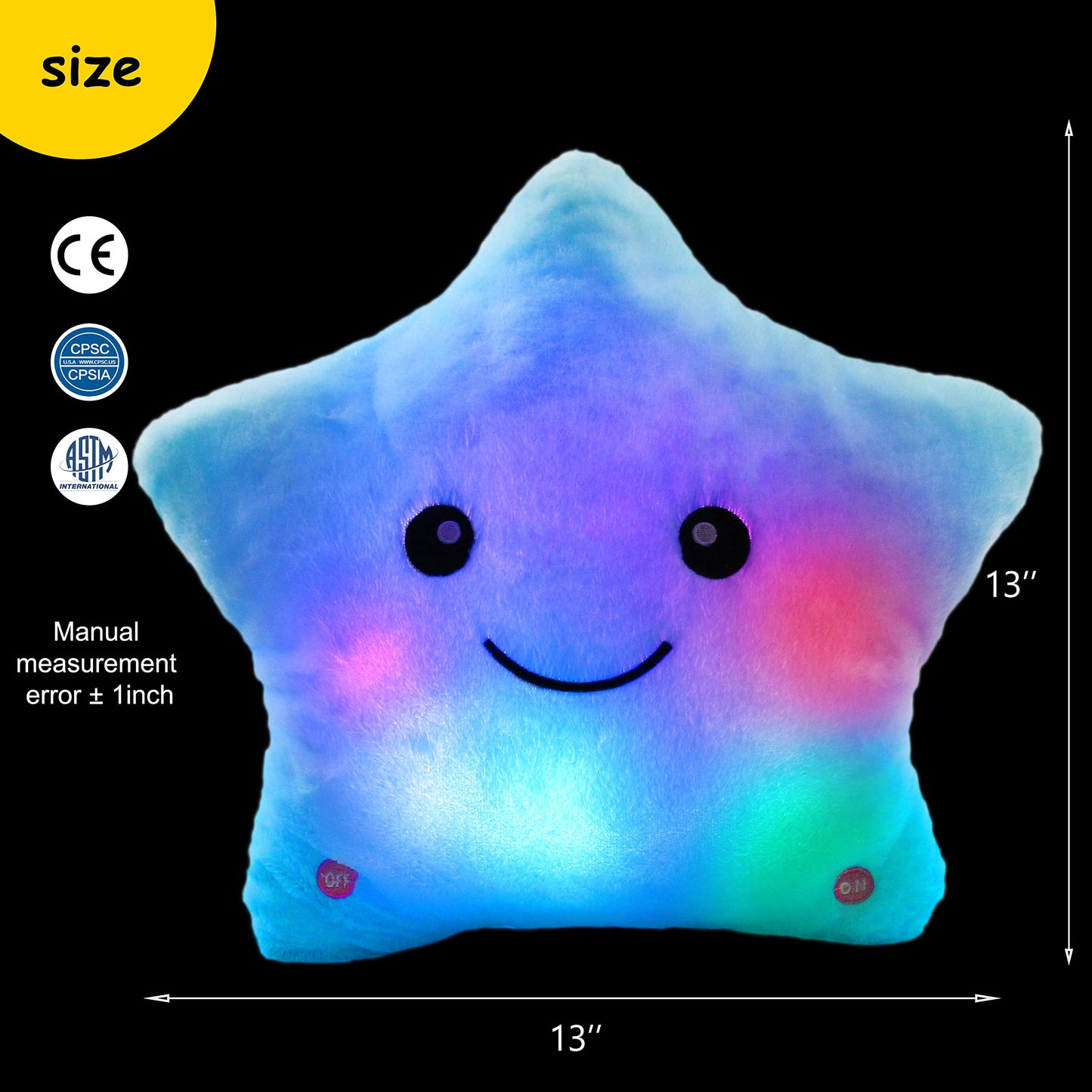 BSTAOFY 13 Creative LED Musical Glow Twinkle Star Lullaby Light up Stuffed Animal Toys Soothe Kids Emotions Birthday Christmas f