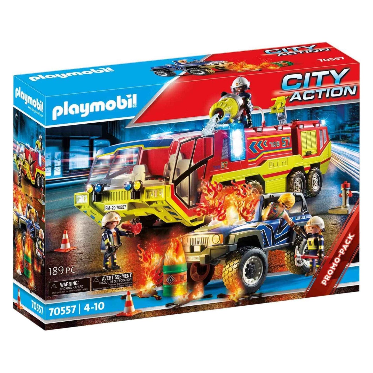 Playmobil Fire Engine With Truck