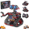Jojo&Peach Stem Robot Building Toys, Remote & App Controlled 4 In 1 Wall Robot/Stunt Car/Triangle Robot, Stem Projects Creative