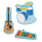 Melissa & Doug Musical Instruments Sound Puzzle - Wooden Peg Puzzle With Light-Activated Sound Effects (8 Pcs) Wooden Peg Baby Music Learning Toys, For Toddlers And Preschoolers Ages 2+